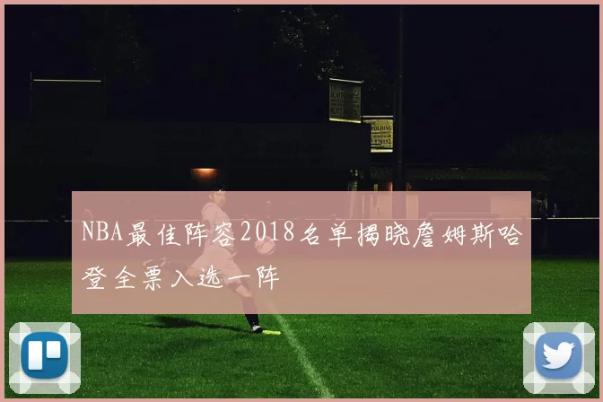 NBA最佳阵容2018名单揭晓詹姆斯哈登全票入选一阵